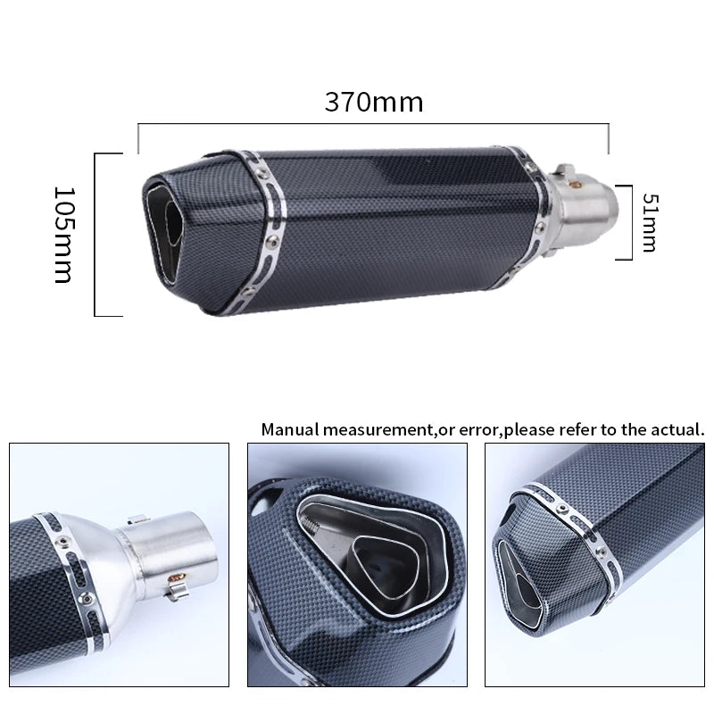 Escorregar em 38-51mm universal escape da motocicleta para motos de alta qualidade para atv bicicleta de rua peças de reposição da motocicleta