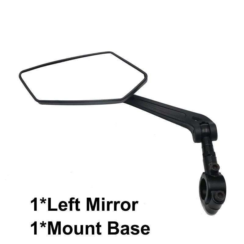 Espelho retrovisor da bicicleta ciclismo claro ampla gama de visão traseira refletor retrovisor ajustável guiador esquerda direita espelho