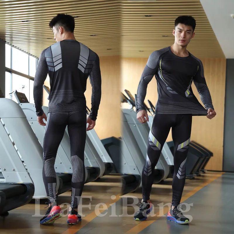 Roupa interior de esqui terno masculino respirável wicking snowboard esqui roupa interior camiseta calças de inverno esportes ao ar livre conjunto térmico