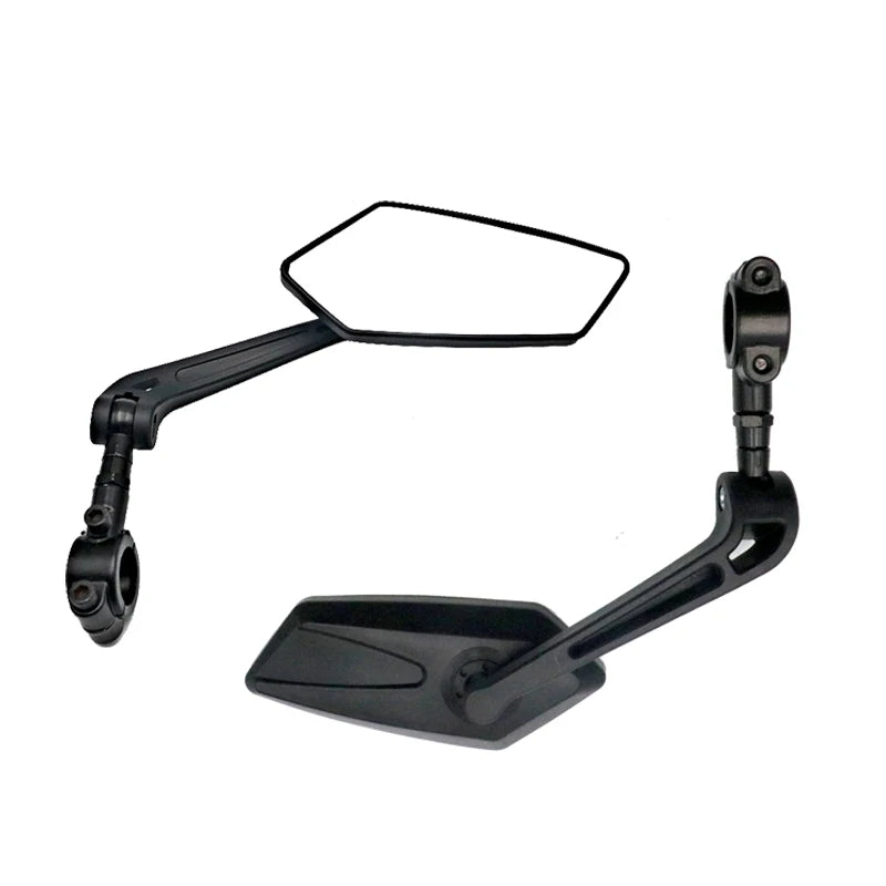 Espelho retrovisor da bicicleta ciclismo claro ampla gama de visão traseira refletor retrovisor ajustável guiador esquerda direita espelho