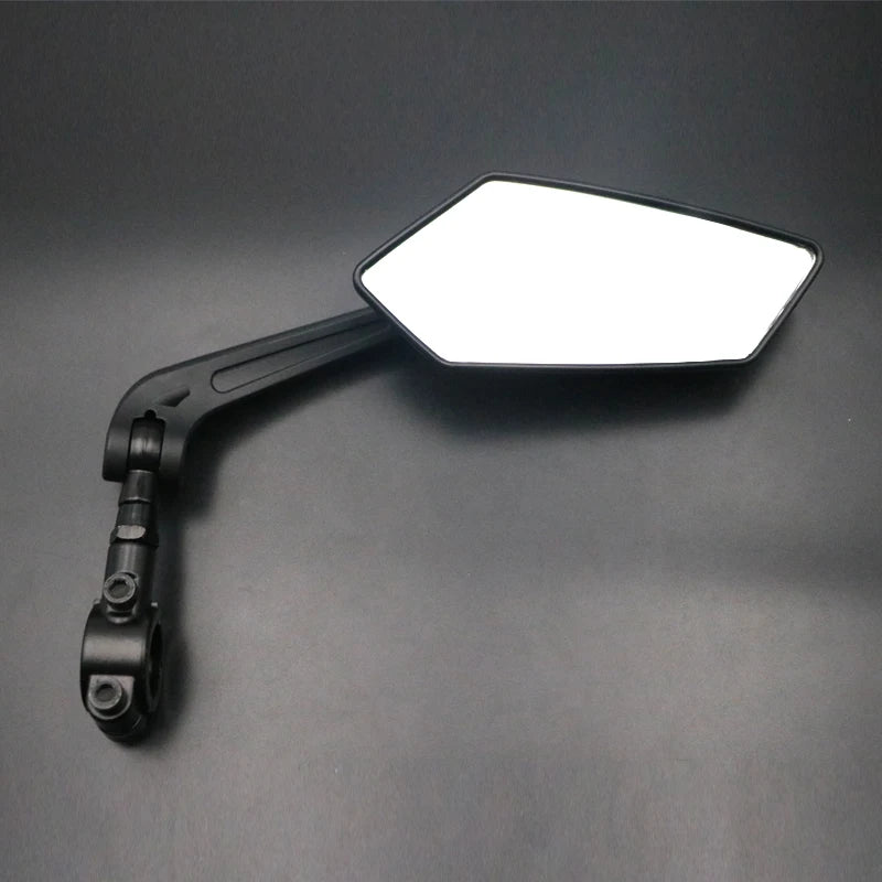 Espelho retrovisor da bicicleta ciclismo claro ampla gama de visão traseira refletor retrovisor ajustável guiador esquerda direita espelho