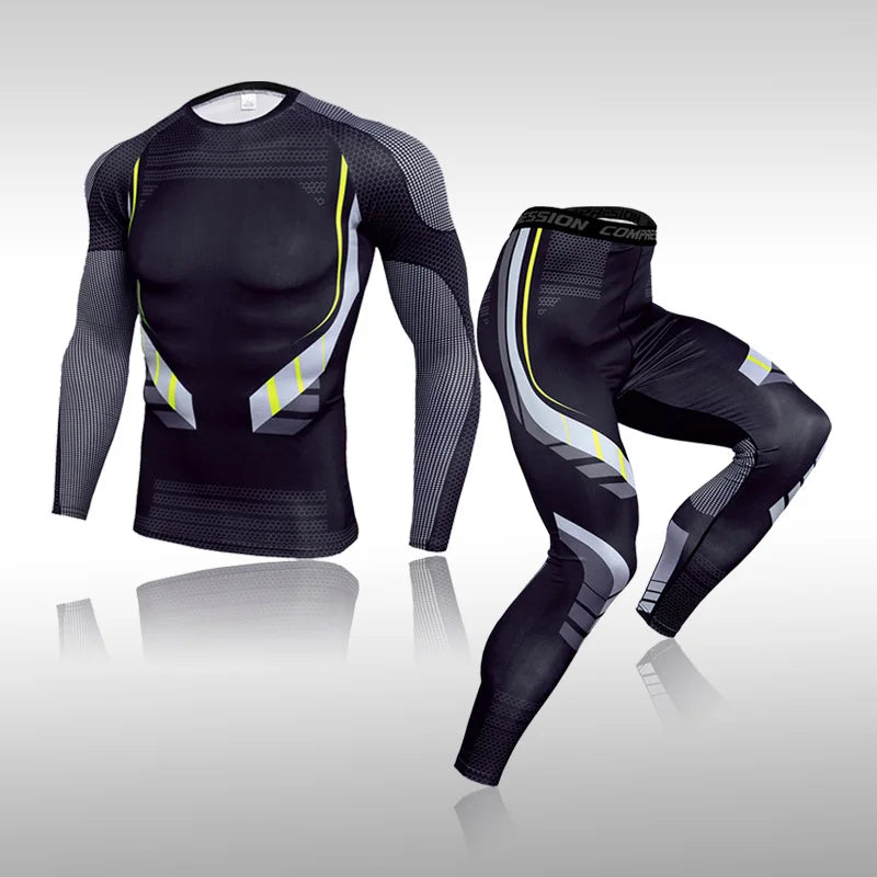 Roupa interior de esqui terno masculino respirável wicking snowboard esqui roupa interior camiseta calças de inverno esportes ao ar livre conjunto térmico