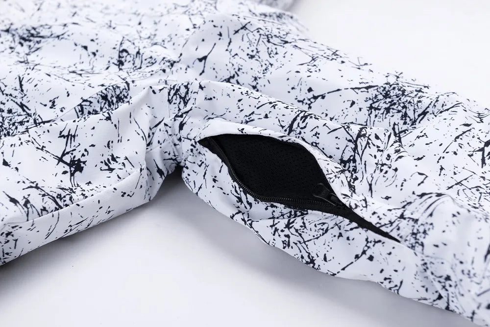 Traje térmico infantil, traje de esqui para meninos e meninas, conjunto de jaqueta de esqui à prova de vento, à prova d'água, jaqueta de neve para inverno