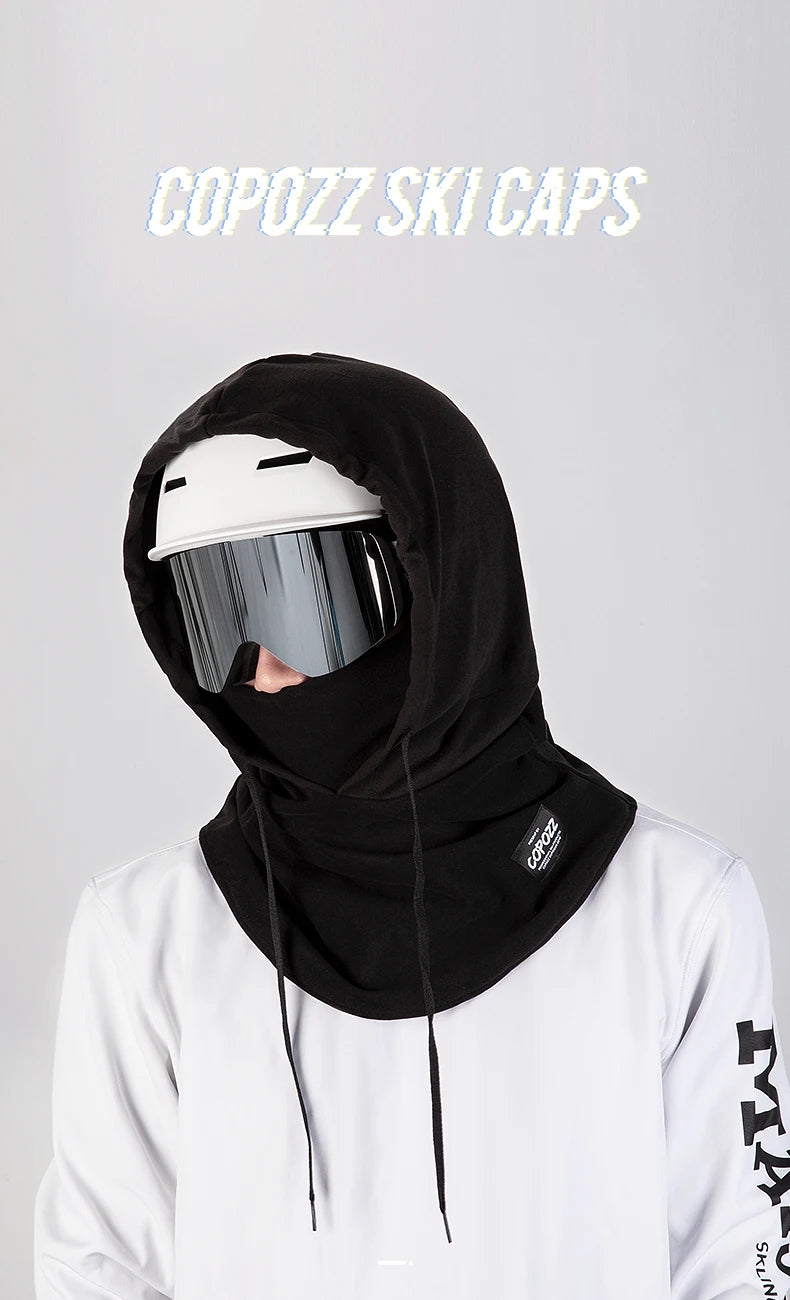 Copozz máscara de esqui de inverno ciclismo máscara de lã térmica esporte ao ar livre à prova de vento ciclismo chapelaria balaclava meia máscara facial