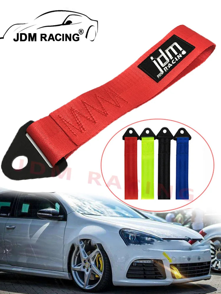 Correia de reboque de náilon de alta resistência universal jdm racing carro reboque auto cordas de reboque dianteiro e traseiro pára-choques reboque cinta de reboque decoração