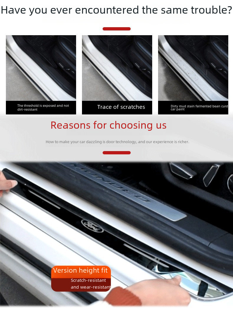 Car threshold bar wiring-free atmosphere light welcome pedal led induction light interior decoration streamer breathing light