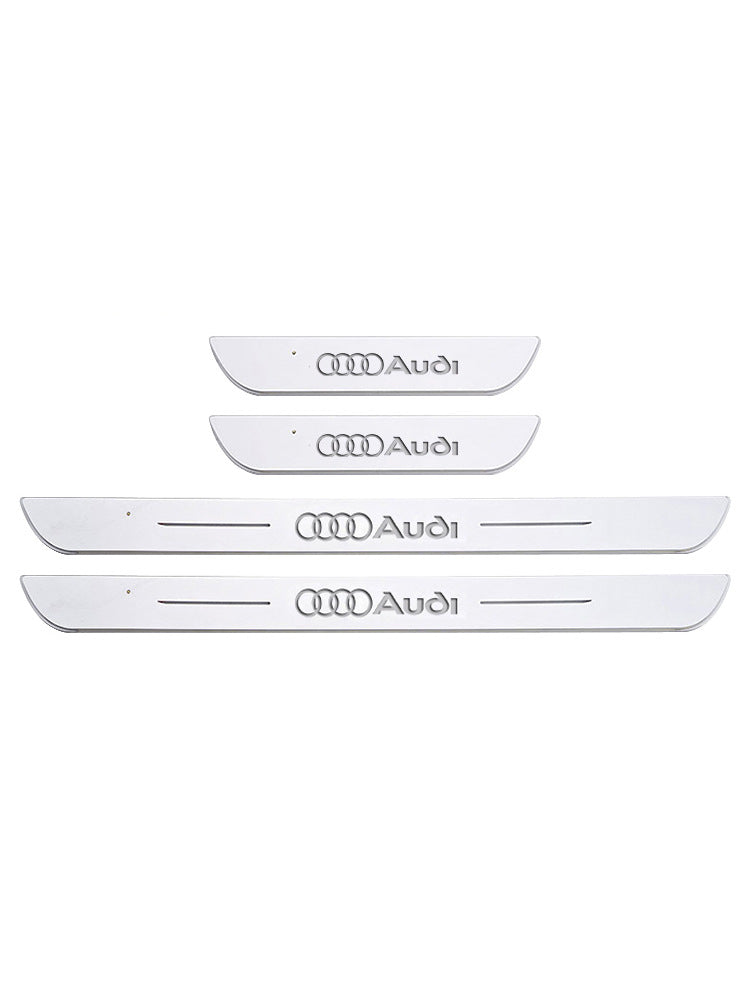 Car threshold bar wiring-free atmosphere light welcome pedal led induction light interior decoration streamer breathing light