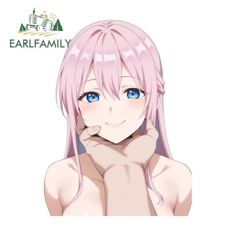 EARLFAMILY-Waifu Sexy Shikimori Decal, Vinil Car Adesivos, Laptop Motocicleta impermeável, Auto Styling Decoração, 13cm x 7.7cm