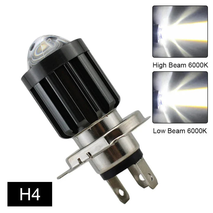 1 pçs 12v de alta qualidade h4/hs1 h6/ba20d 15w led 6 cob lâmpada do farol da motocicleta 1200lm 6000k hi/lo feixe luz branca amarela