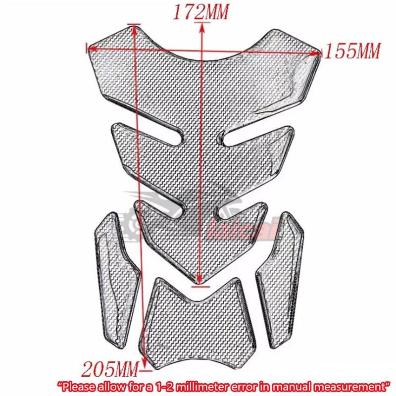 Para bajaj dominar dominar400 dominar200 acessórios da motocicleta de fibra carbono 3d óleo combustível gás tanque almofada decalque protetor adesivo