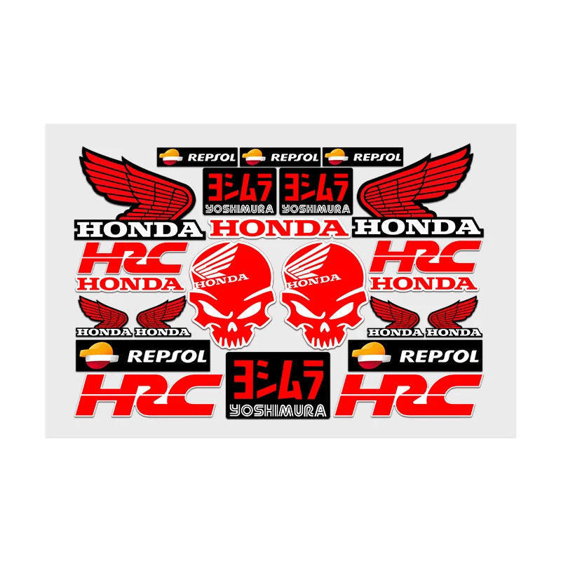 Adesivos para Moto, Carro, Janelas, Capacete, Laptop, Paredes - Decalque de Vinil para Tuning Automotivo