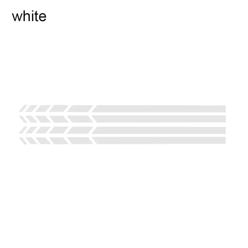 Espelho Retrovisor Side Adesivo, Vinyl Stripe Emblema, Decalque do carro, Acessórios de Decoração do carro, Preto, Branco, Vermelho, Azul, 20x0.7cm, 4pcs por conjunto