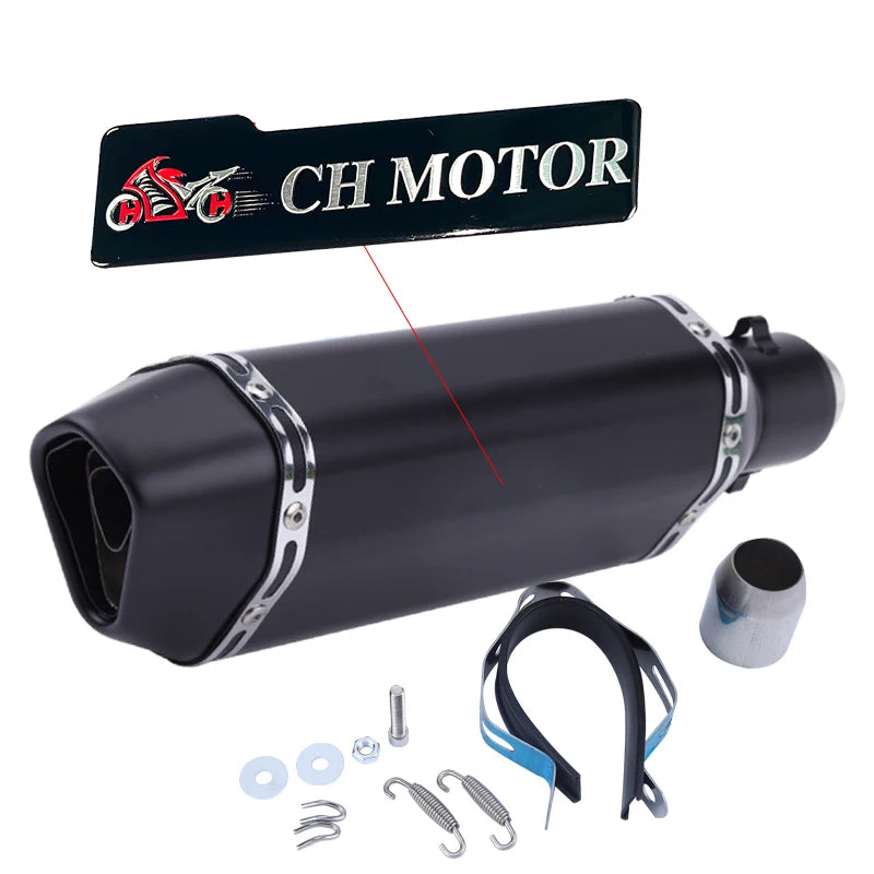 Escorregar em 38-51mm universal escape da motocicleta para motos de alta qualidade para atv bicicleta de rua peças de reposição da motocicleta