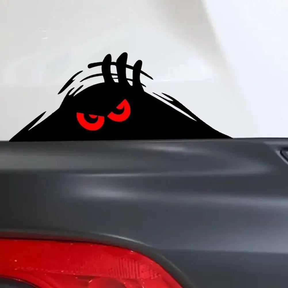 Capa de arranhões à prova d'água espreitando adesivo autoadesivo automático 3D olhos grandes adesivo estilo de carro decoração de farol