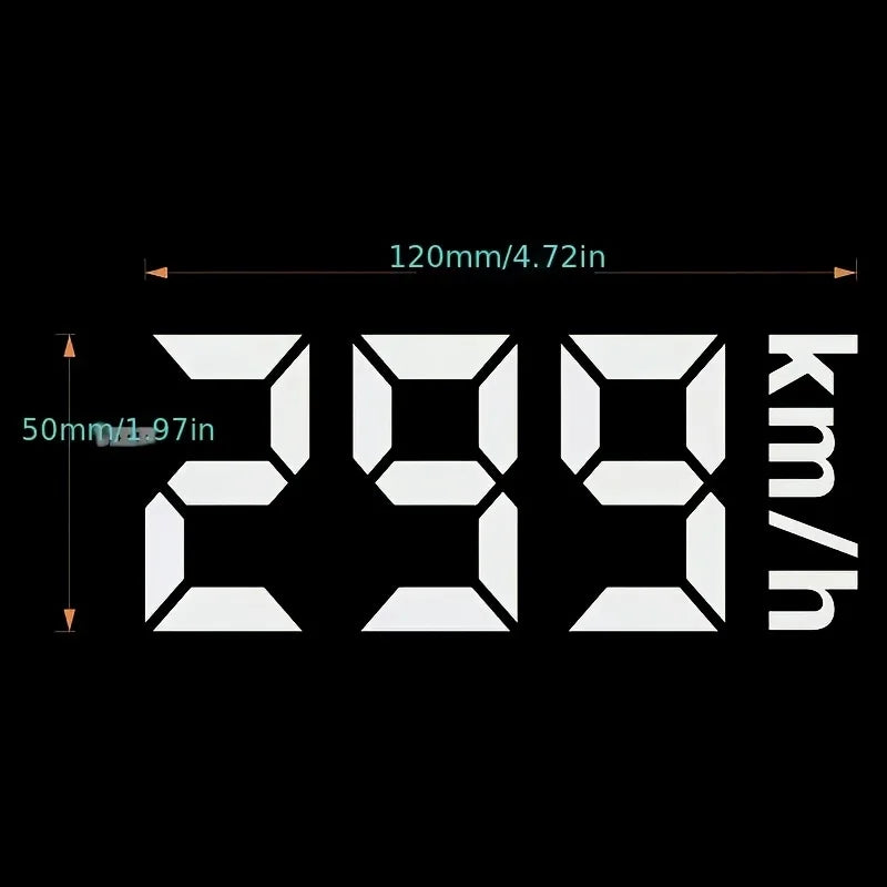 Adesivo de Vinil Refletivo 299 Km/h para Corrida, Impermeável e Durável em PVC, para Capacete de Moto e Decoração de Bicicleta (1 unidade)