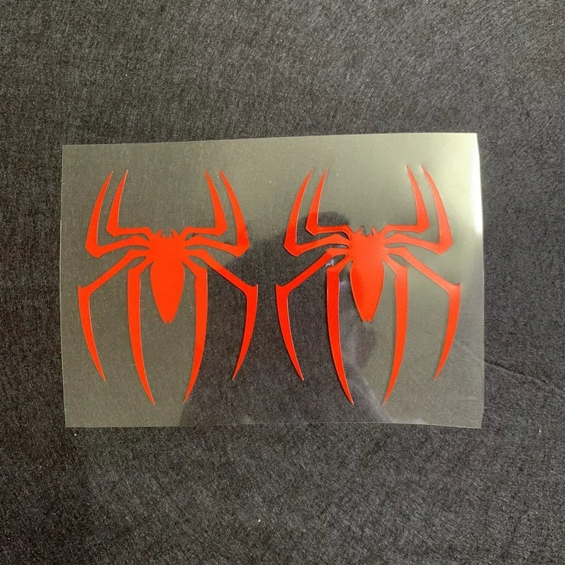 Adesivos decorativos para carro, 2 peças, adesivo de aranha, para-brisa traseiro, para-brisa dianteiro, criativo, à prova d'água, reflexivo