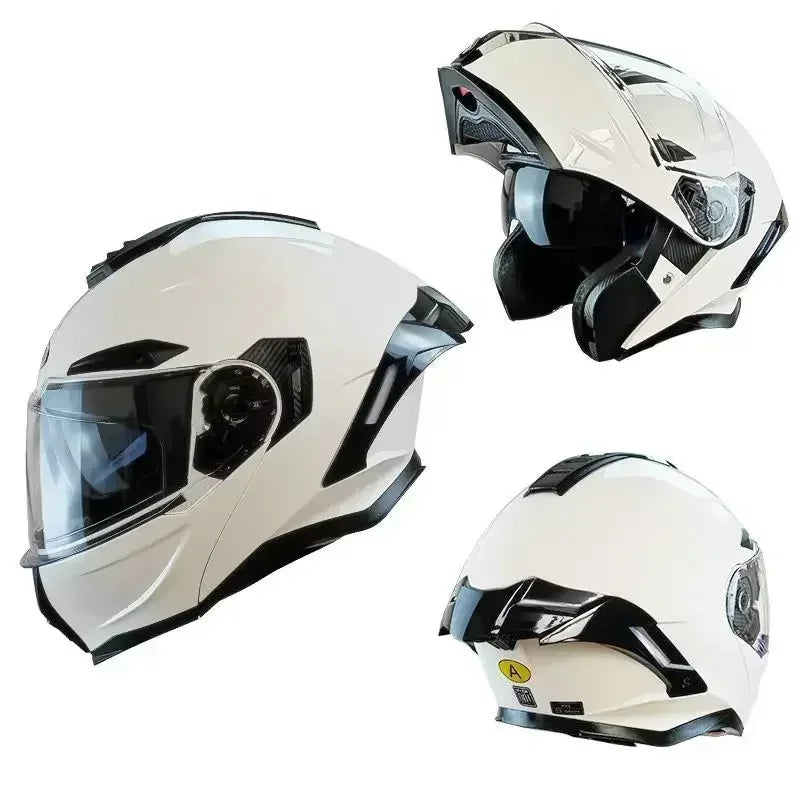 Flip up capacete da motocicleta rosto cheio lente dupla fora de estrada capacete de corrida dos homens cascos para moto capacete de moto dot aprovado