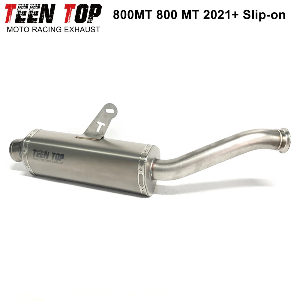 Escapamento Slip-on para Motocicleta CF MOTO 800MT 2021+ - Silenciador Conectável ao Coletor Original 800 MT