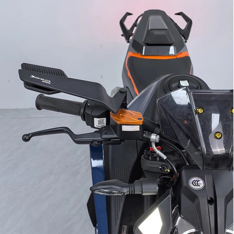 Espelho retrovisor ajustável furtivo para motocicleta, espelhos de asa fixa para bajaj dominar 250 400 pulsar dominar400 2017-2024