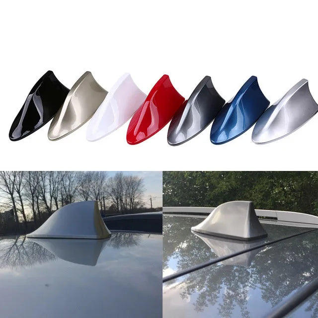 Antena de tubarão para rádio de carro, antena de tubarão, design de sinal fm para kia picanto, acessórios para assento ibiza 6l