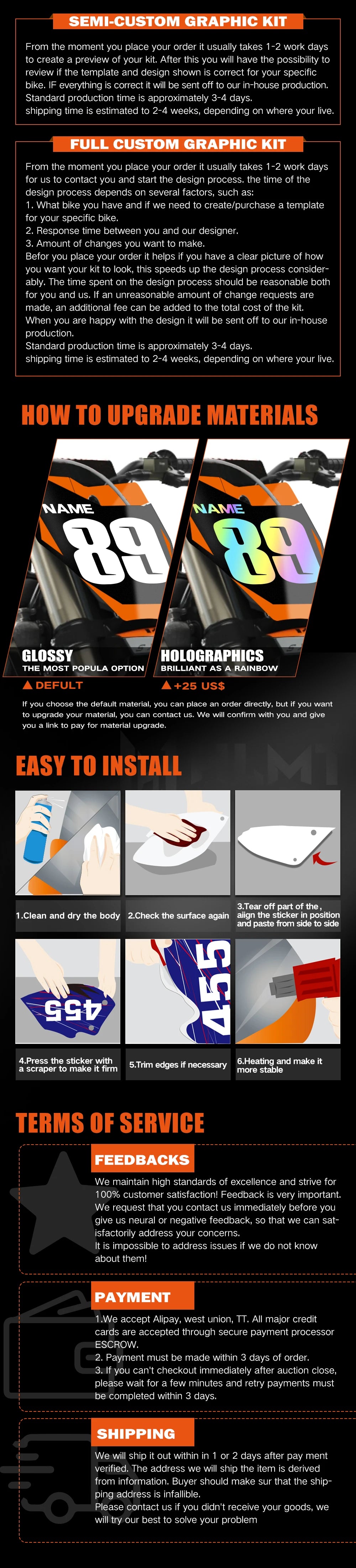 Kits de adesivos gráficos para motocicletas, decoração personalizada com número e nome para BETA RR 50 2011 2012 2013 2014 2015-2020