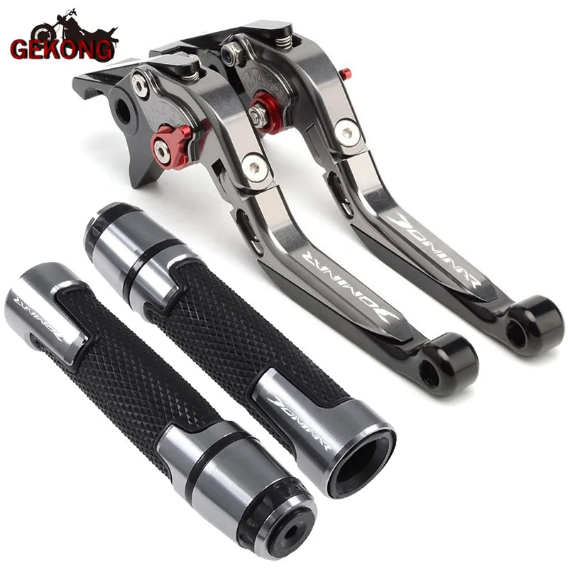 Acessórios de motocicleta Dominar para Bajaj Dominar 400 2017-2023 CNC alavancas de freio e embreagem ajustáveis
