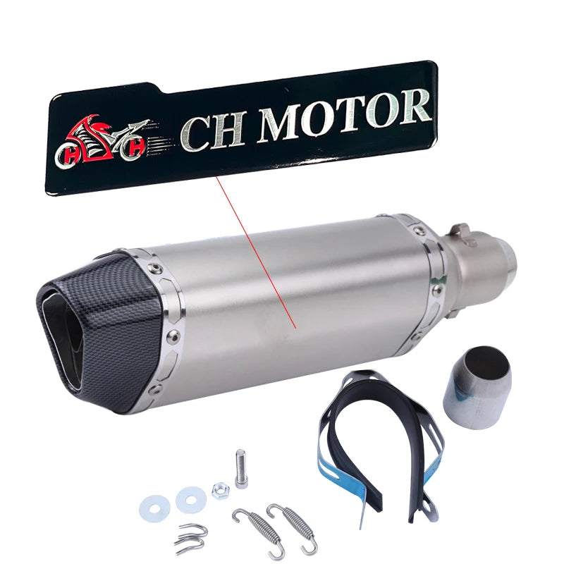 Escorregar em 38-51mm universal escape da motocicleta para motos de alta qualidade para atv bicicleta de rua peças de reposição da motocicleta