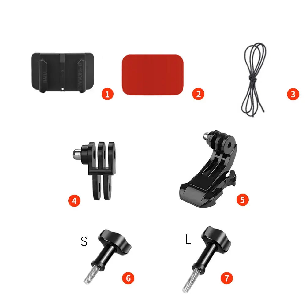 Para tubarão d skwal i3 personalizado capacete da motocicleta queixo montagem para gopro12 11 10 insta360x4 x3 ace pro dji ação 5pro 4 3 câmera