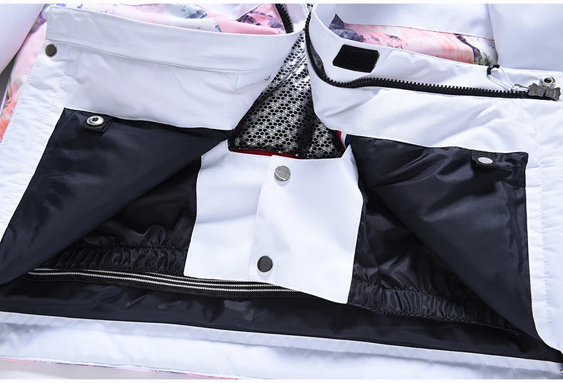 Roupa de neve masculina e feminina, roupas para snowboard, roupas de inverno, esqui, conjuntos de jaqueta e calça de neve, roupas de snowboard, feminino
