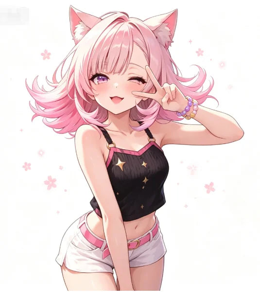 1 Adesivo de Vinil com Orelhas de Gato para Meninas Anime, Adesivo Impermeável e Resistente ao Sol para Carro, Moto, Garrafa de Água, Laptop, Presente para Otakus