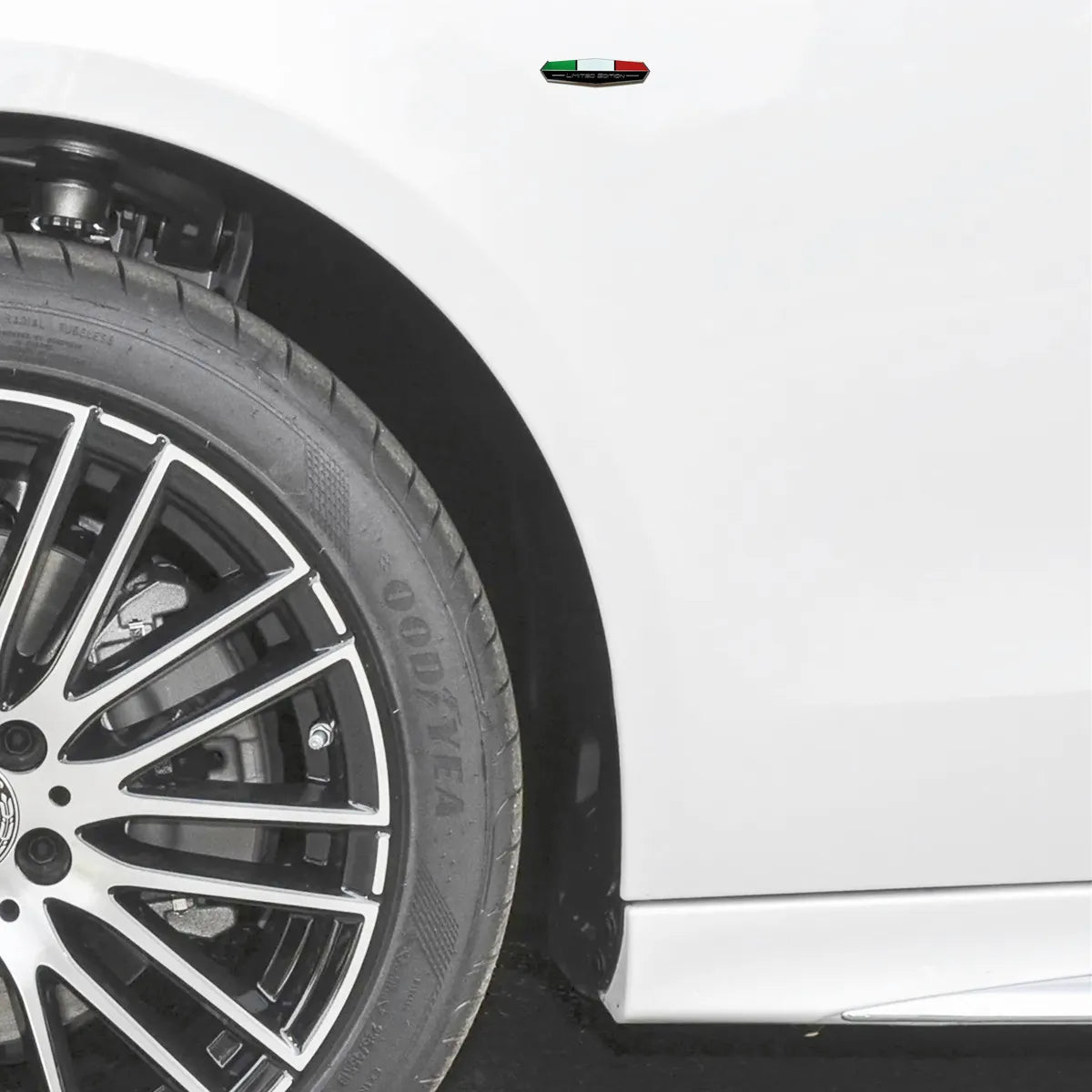 Edição limitada bandeira nacional da itália emblema adesivo de alumínio emblema do porta-malas traseiro adesivo para-choque decalque corporal emblema do carro