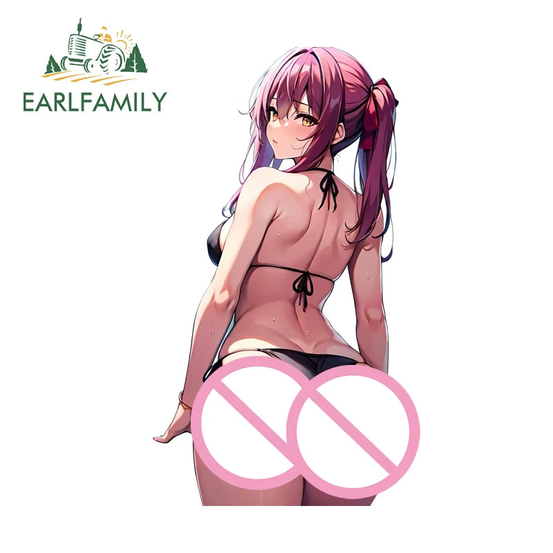 EARLFAMILY-Waifu Sexy Shikimori Decal, Vinil Car Adesivos, Laptop Motocicleta impermeável, Auto Styling Decoração, 13cm x 7.7cm