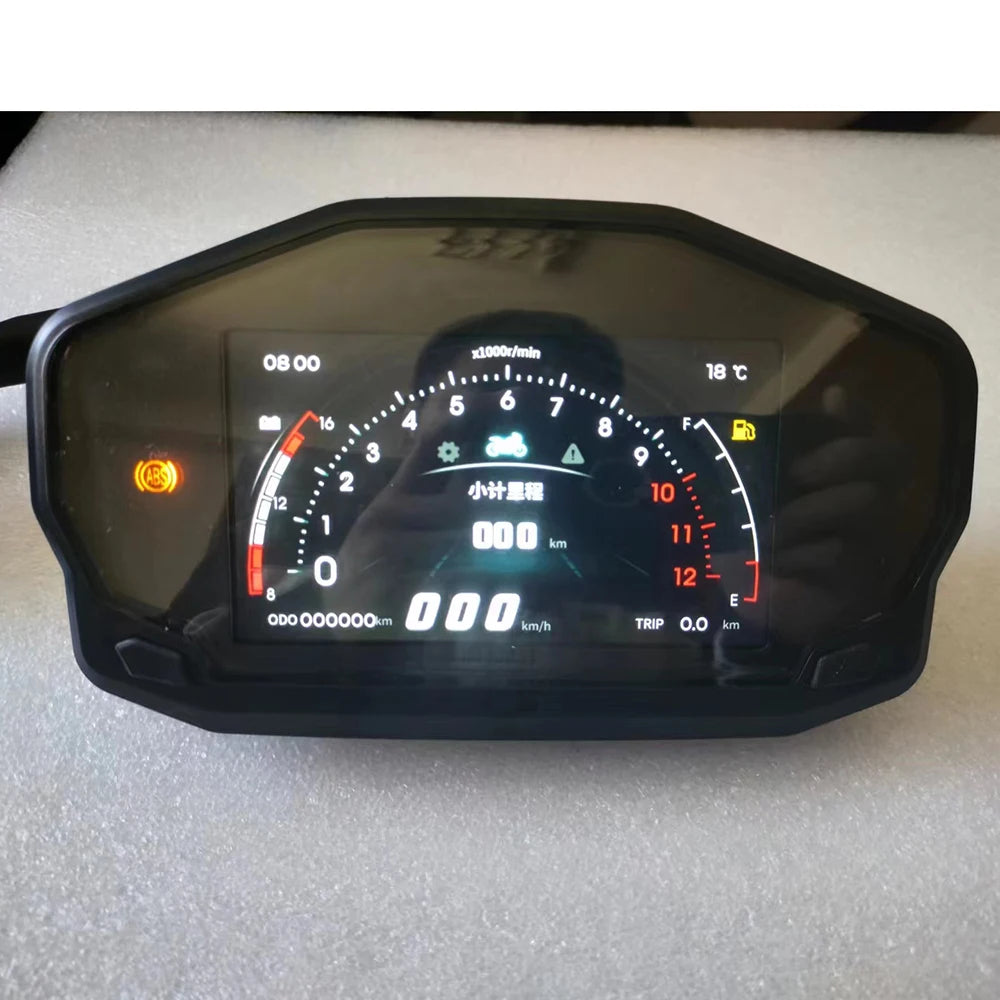 Velocímetro TFT universal para motocicleta, odômetro multifuncional com nível de combustível, medidor de temperatura da água, 1 cilindro, 2 cilindros, 4 cilindros, novo