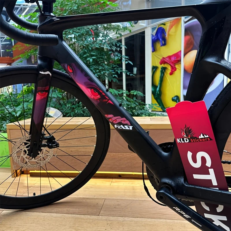 4 PÇS/SET Anime Ciclismo Adesivo, Alta Qualidade, À Prova D' Água, Ótimo para Bicicleta Notebook, Anime-Sport Decalque Personalizado Exclusivo