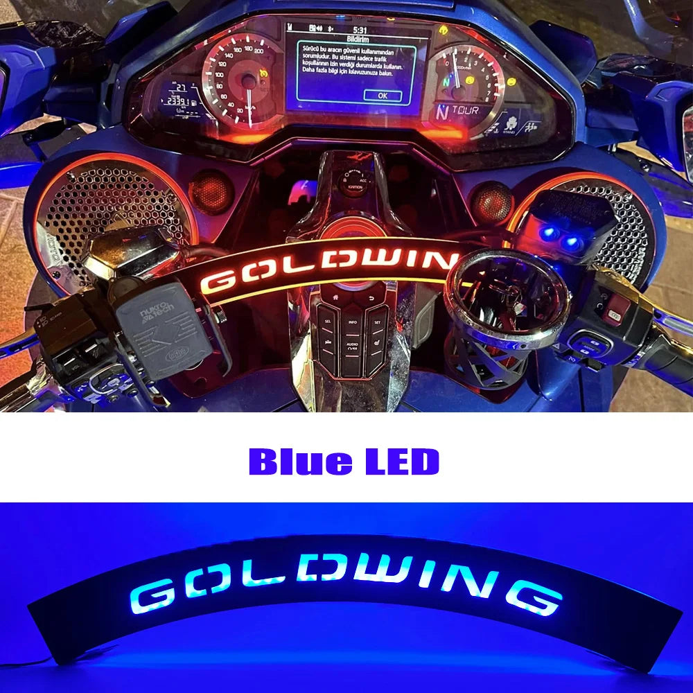 Goldwing 1800 goldwing1800 novos acessórios refletor dianteiro da motocicleta luzes led caixa lateral traseira refletor para honda gl1800 2018-
