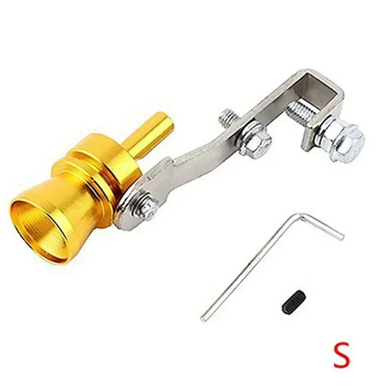 Apito de escape turbo universal, 5 cores, simulador de som de escape modificado, tubo de escape de motocicleta, peças de gerador de som