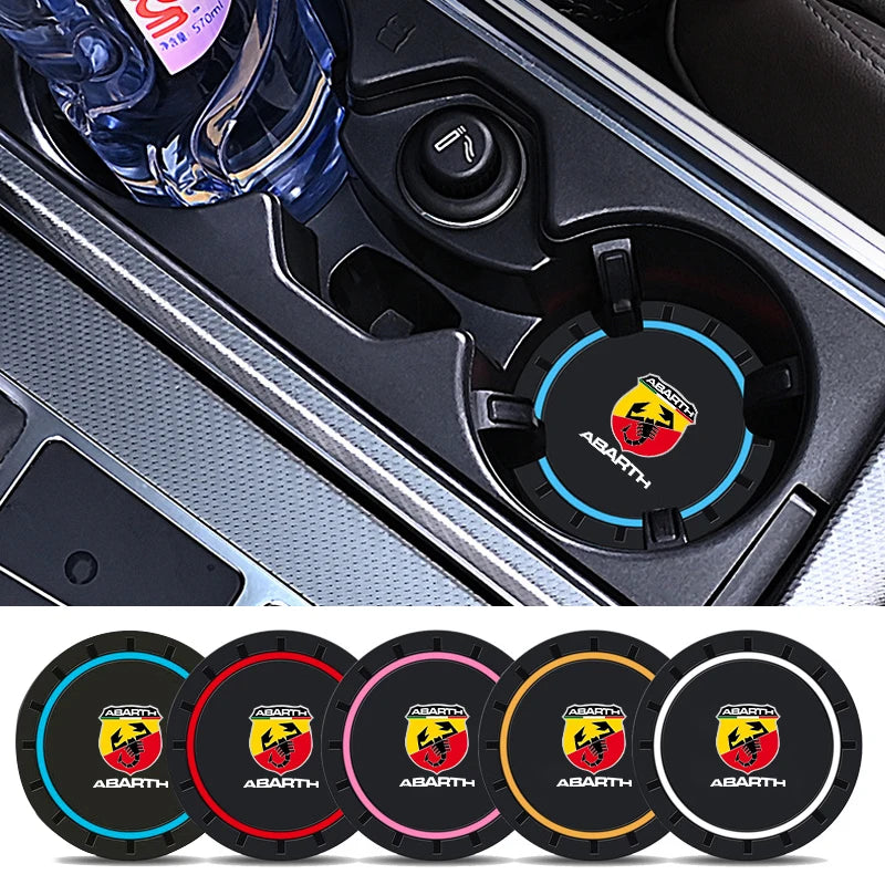 Base de Silicone Antiderrapante para Copos e Bebidas, Acessório Silencioso para Fiat Abarth Grande Punto Tipo Stilo Ducato Palio 500x Brav