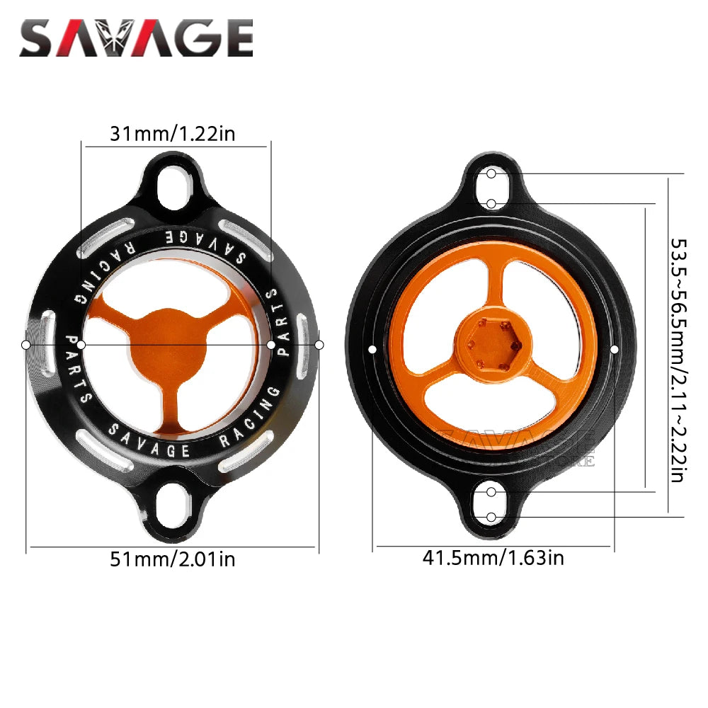 Tampa do filtro de óleo do motor para bajaj pulsar 200ns 200rs 200as 2012-2020 dominar 400 200 ns rs como acessórios da motocicleta tampa clara