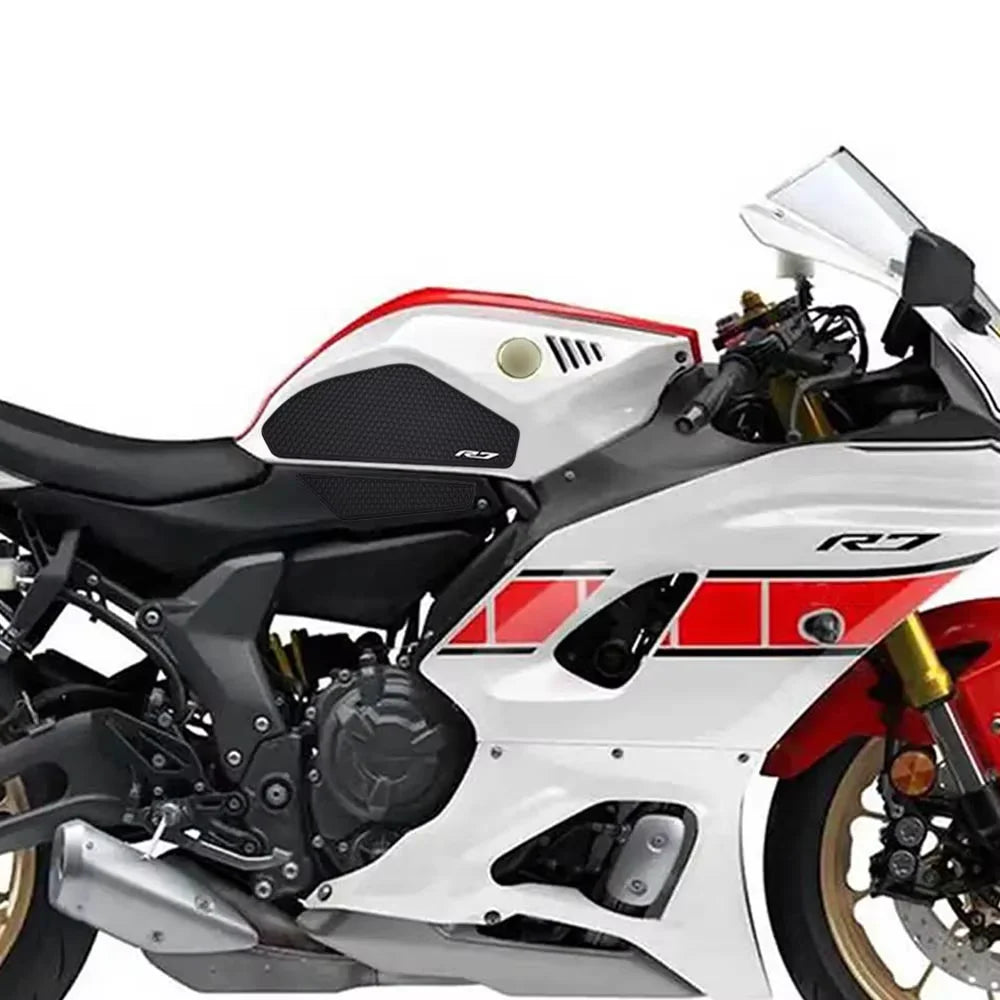 Almofada lateral do tanque de combustível para r7 yzf r7 yzfr7 r7 2021-2025 protetor adesivos decalque gás joelho aderência almofada de tração tanque r7 2025