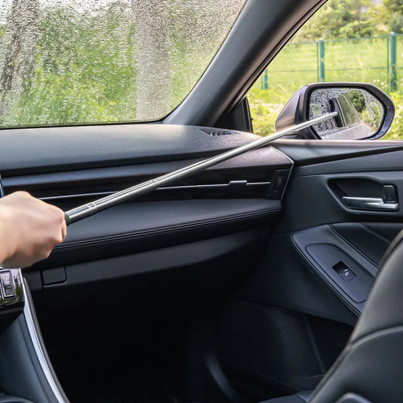 Limpador de Espelho Retrovisor de Carro Telescópico para Dias Chuvosos, Ferramenta Portátil de Limpeza de Vidros Automotivos