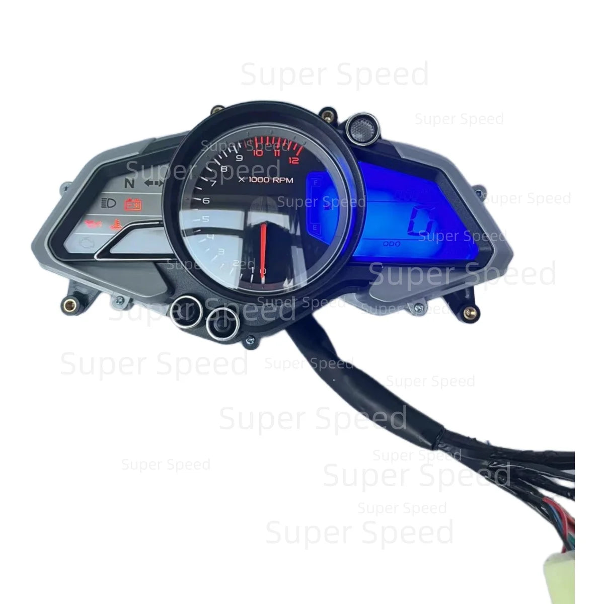 Medidor digital led velocímetro medidor odômetro da motocicleta para bajaj pulsar 200 rs dt402408