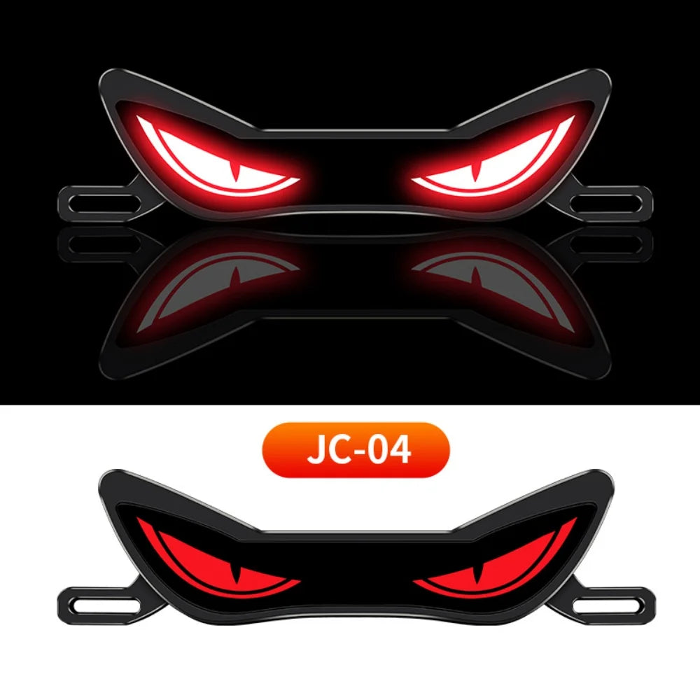 Luz LED Multifuncional à Prova d'Água, Luzes Coloridas, Decoração Modificada para Motocicletas, Luz Traseira Universal para Placa de Motocicleta