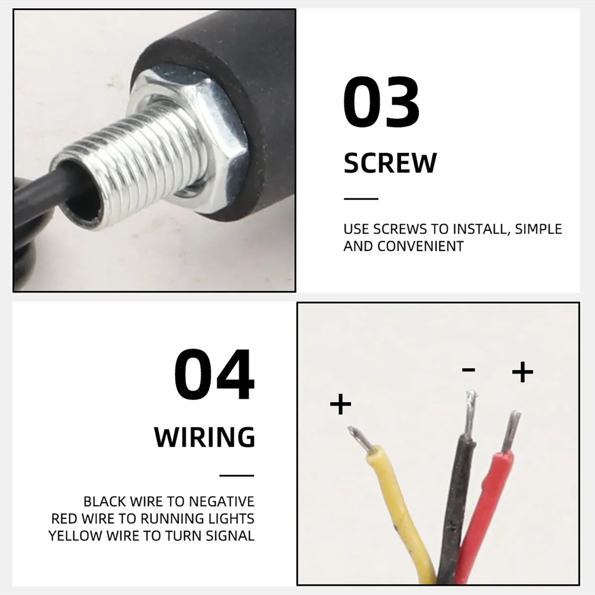 2 pçs motocicleta led lidar com barra de luz indicador final para sinal volta do carro led luz universal lidar com barra aperto plug lâmpada marcador lateral