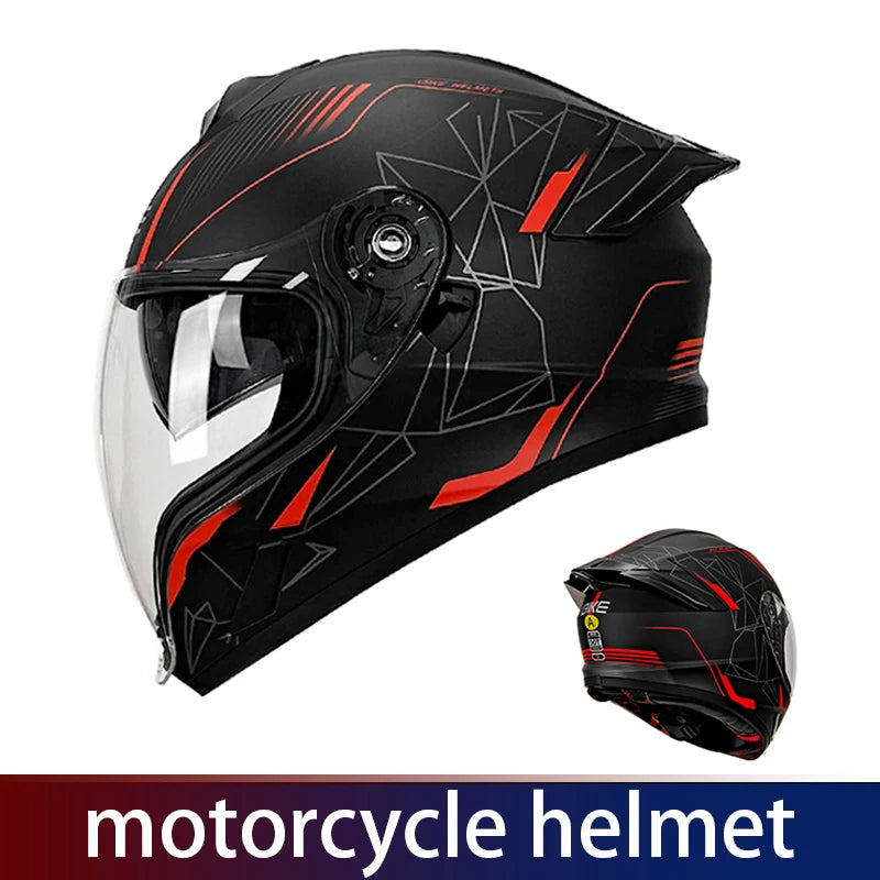 Capacete para Motocicleta, Capacete Aberto, com Viseira Dupla para Homens e Mulheres, Capacete de Inverno para Todas as Condições Climáticas, Certificação 3C e DOT