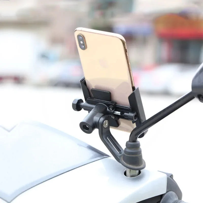 Suporte de Guidão CNC para Espelho, Celular e GPS para Motocicletas Bajaj Pulsar N160 RS200 NS200 NS160 NS125 Pulsar 150