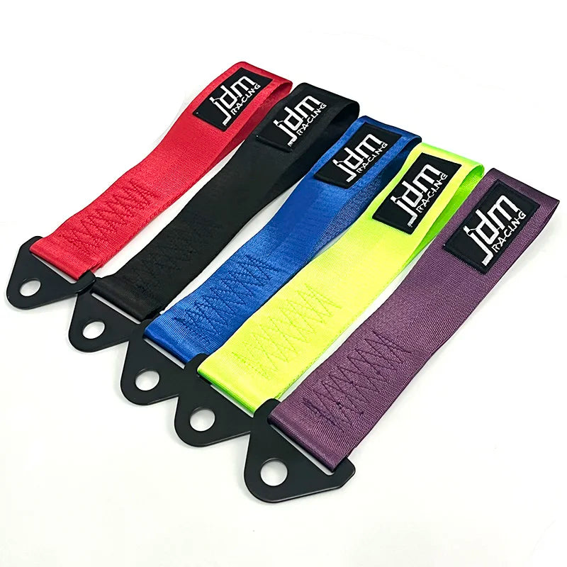 Correia de reboque de náilon de alta resistência universal jdm racing carro reboque auto cordas de reboque dianteiro e traseiro pára-choques reboque cinta de reboque decoração