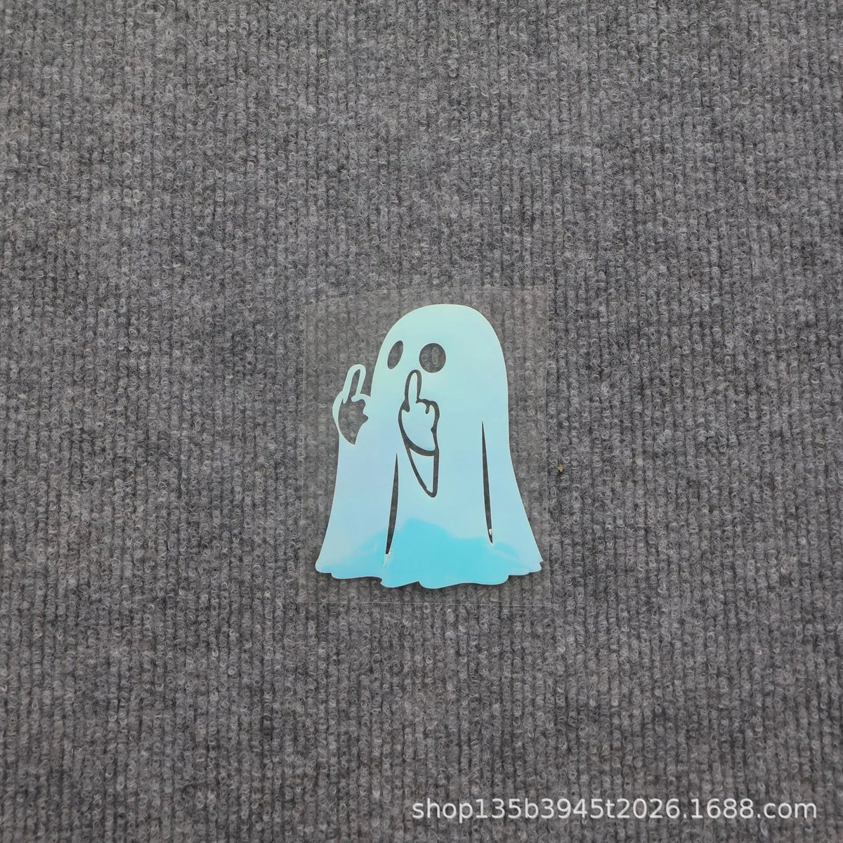 Adesivo Decorativo de Halloween com Fantasma Brilhante, Criativo e Personalizado para Carro e Motocicleta, Padrão Engraçado para Aplicar na Carroceria