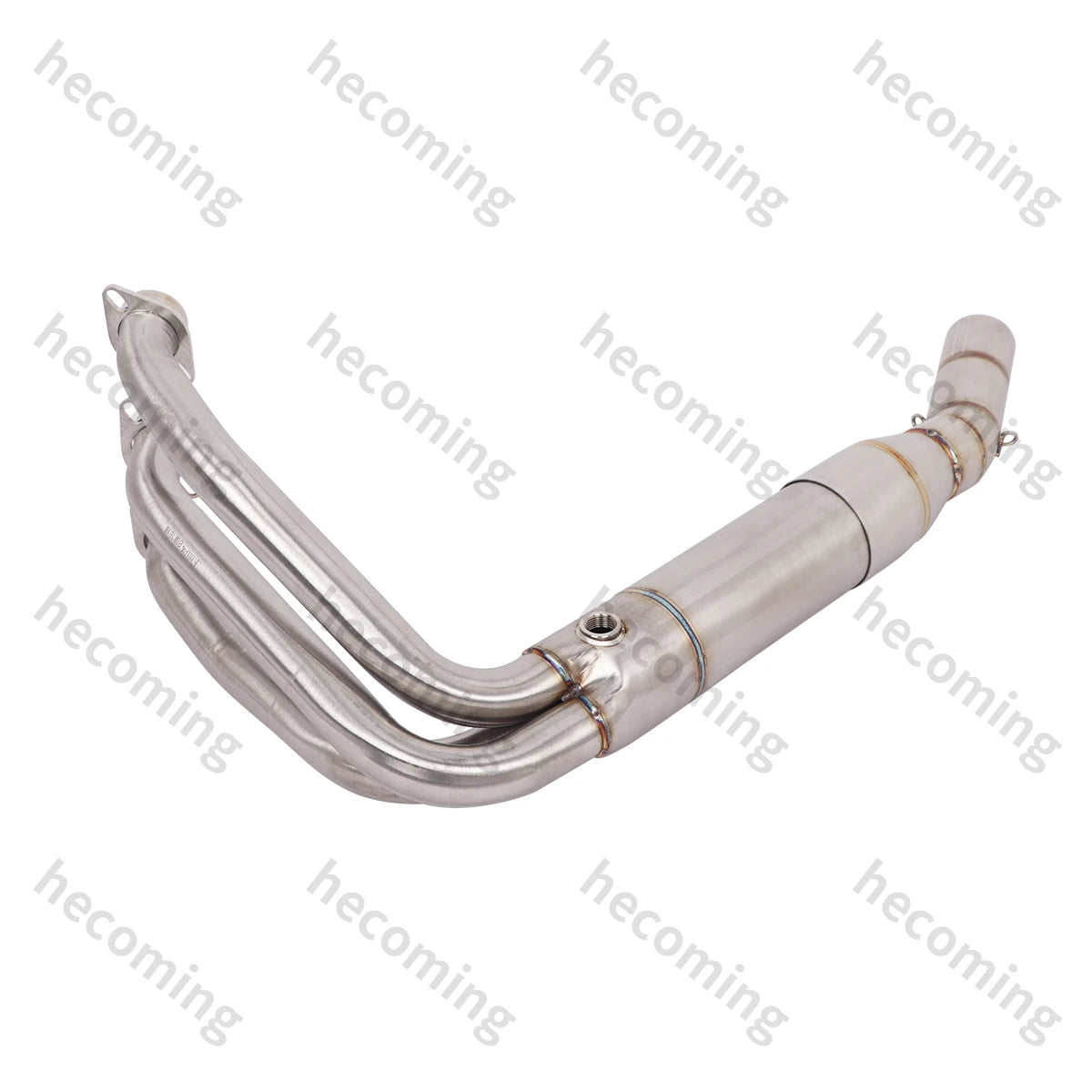Sistema de Escape Completo com Coletor para CF-Moto 675SR-R 675NK 675SS 2024, Tubo de Ligação Frontal com Silenciador e Sensores
