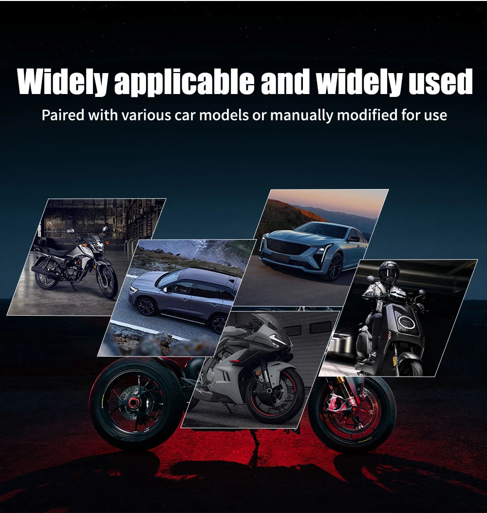 Kit de Luzes LED Aerodinâmicas para Motocicleta, 1 Par de Luzes Decorativas Universais para Motocicleta