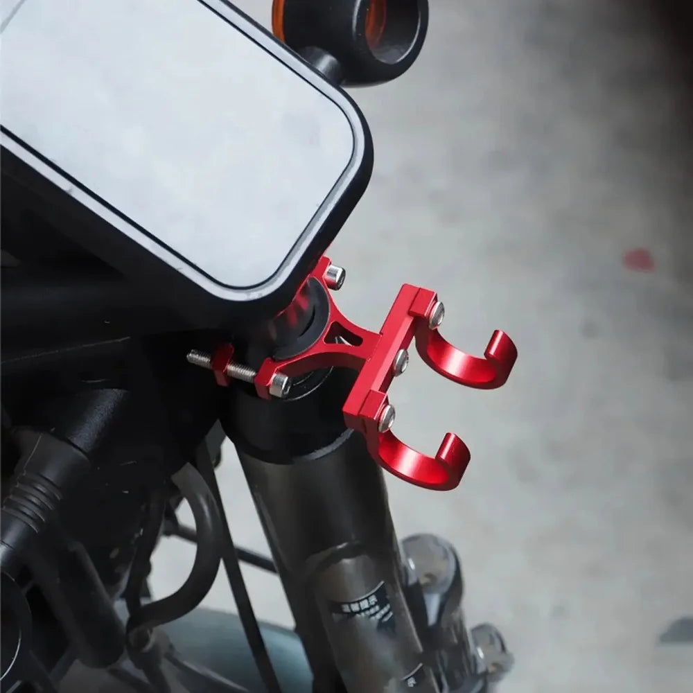 Ganchos para Patinetes Elétricos, Suporte Simples para Bicicletas, Gancho de Armazenamento para Tubos, Fivela de Fixação para E-bikes, Suporte Duplo Portátil de Metal para Capacete